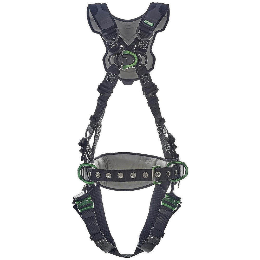 Fall Protection Harnesses: 400.000 Lb, Construction Style, Size Medium & Standard, For Construction, Polyester, Back & Hips & Front D-Ring