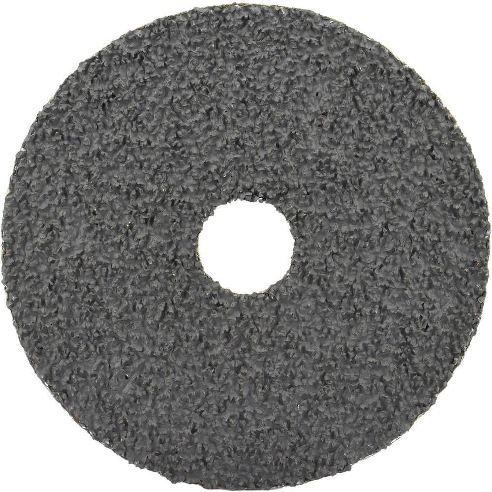 Fiber Disc: 4-1/2" Disc Dia, 5/8-11 Hole, Threaded Arbor Hole, 60 Grit, Ceramic Alumina