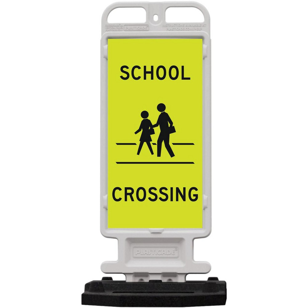 Pedestrian Crossing Sign: A-Frame, STOP, " STOP FOR PEDESTRIANS"