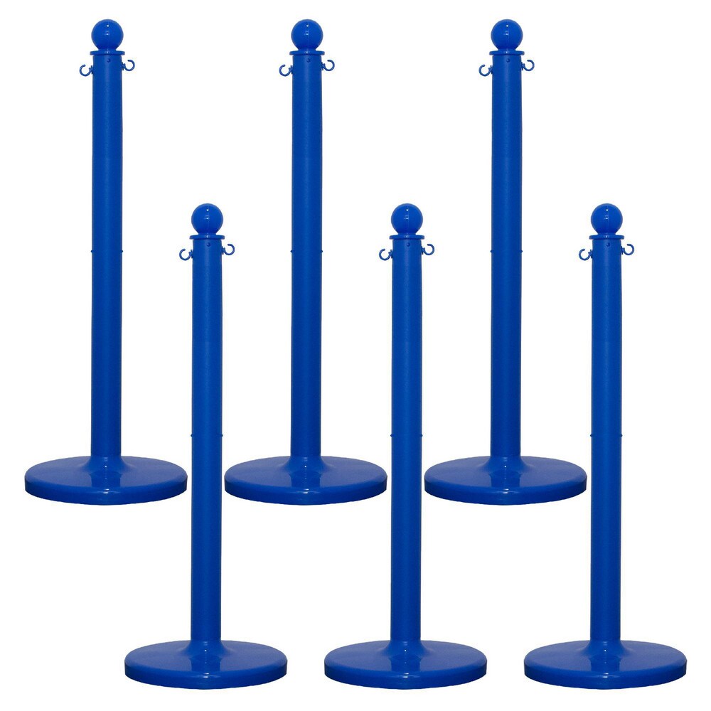 Barrier Posts; Post Type: Standard Post; Post Material: Polyethylene, Plastic; Base Material: Plastic; Surface Style: Solid Color