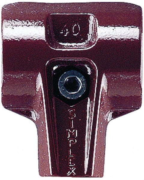 1-1/2" Face Diam, Burgundy Hammer Head Housing