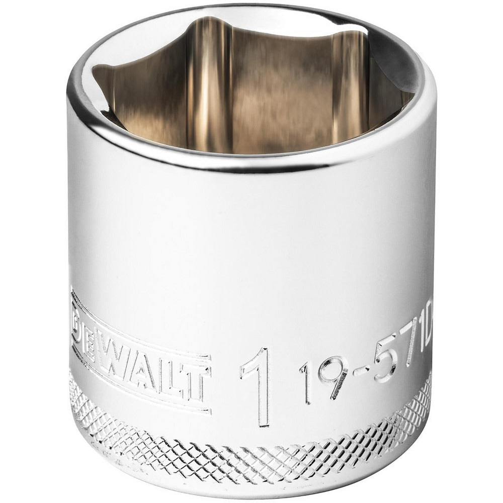 Standard Hand Socket: 3/8" Drive, 1" Socket, 6-Point
