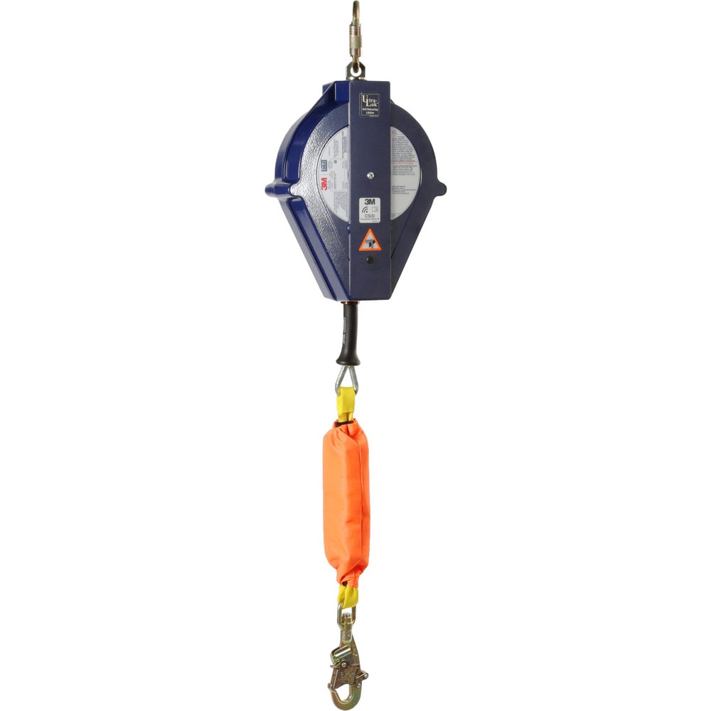 Self-Retracting Lifeline: 310 lb Capacity, 55.00' Lifeline, Carabiner
