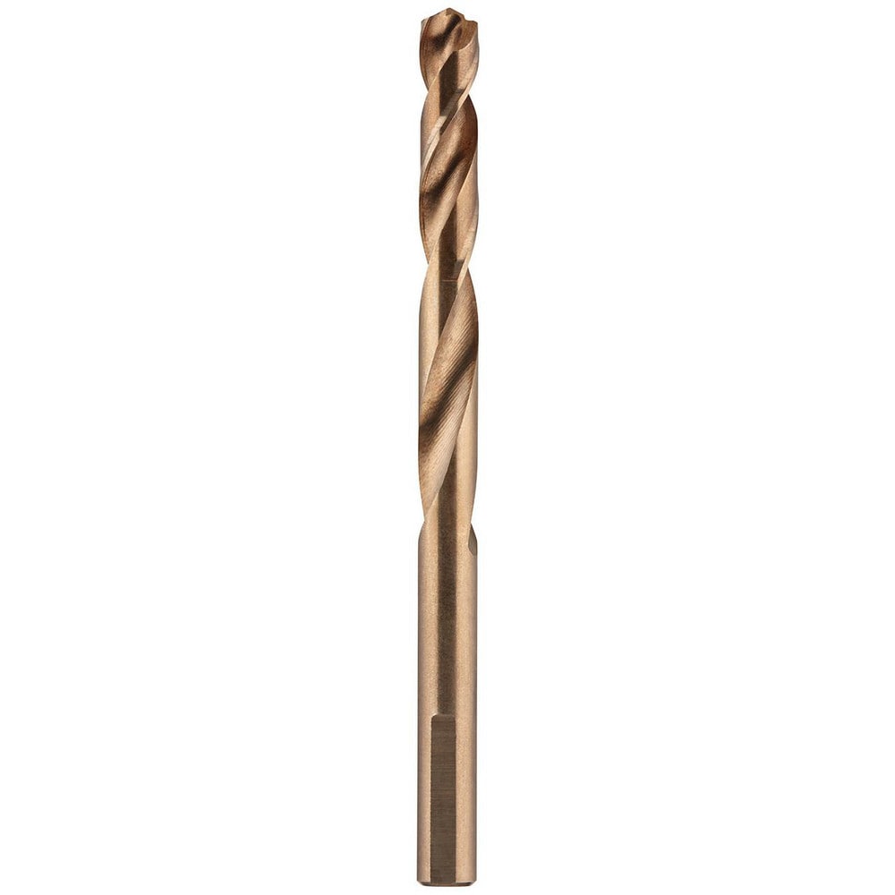 Mechanics Drill Bit: 0.2960" Dia, 135°, Cobalt, Hex Shank, Split Point