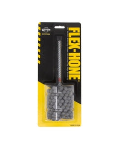 2 1/2″ Bore Diameter × 3″ Hone Length × 8″ Overall Length, 80 Grit, Zirconia Alumina #1525 - Standard Duty Flex-Hone