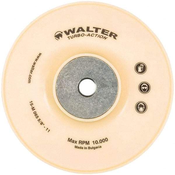 WALTER Surface Technologies - 6" Diam Disc Backing Turbo Backing Pad - 10,000 RPM - USA Tool & Supply