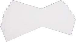 Made in USA - 10 Piece, 5" Wide x 20" Long Plastic Shim Stock Sheet - White, ±10% Tolerance - USA Tool & Supply