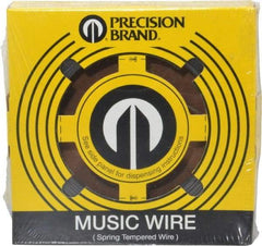 Value Collection - 13 Gage, 0.031 Inch Diameter x 391 Ft. Long, High Carbon Steel, Tempered Music Wire Coil - ASTM A228, 1 Lb. Shipping Weight - USA Tool & Supply