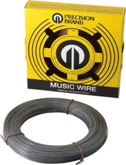 Value Collection - 15 Gage, 0.035 Inch Diameter x 306 Ft. Long, High Carbon Steel, Tempered Music Wire Coil - ASTM A228, 1 Lb. Shipping Weight - USA Tool & Supply