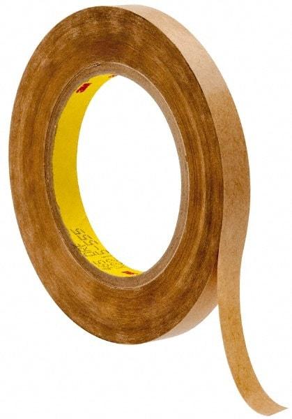 3M - 60 Yds. Long x 1/2" Wide, High Strength Acrylic Adhesive Transfer Tape - Paper Liner, 2 mil Thick - USA Tool & Supply