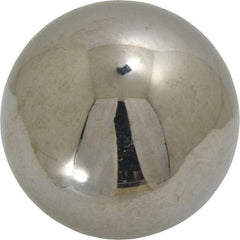 Value Collection - 2 Inch Diameter, Grade 50, Chrome Steel Ball - 62 to 66 C Hardness, 0.00005 Inch Diameter Deviation, 0.000025 Inch Sphericity - USA Tool & Supply