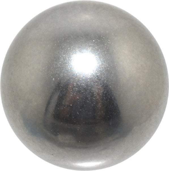 Value Collection - 3/8 Inch Diameter, Grade 100, 440-C Stainless Steel Ball - 57 - 61 C Hardness, 0.0005 Inch Sphericity, 0.0005 Inch Diameter Deviation - USA Tool & Supply