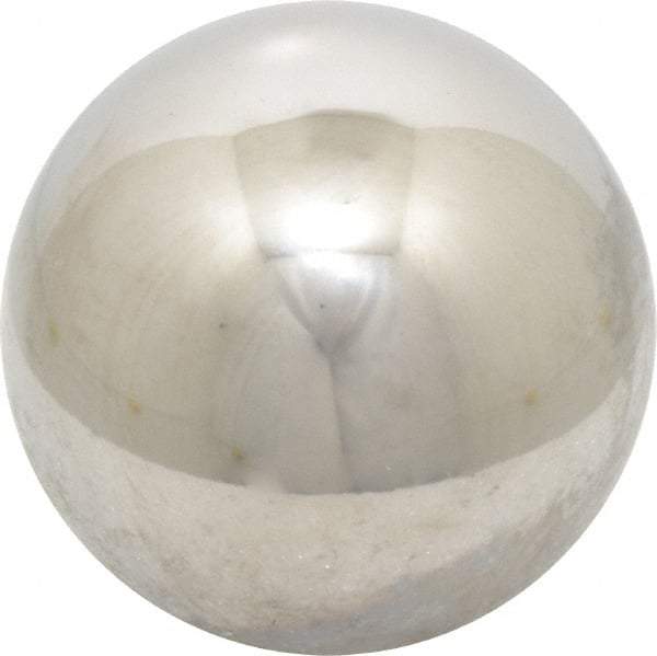 Value Collection - 2 Inch Diameter, Grade 100, 440-C Stainless Steel Ball - 57 - 61 C Hardness, 0.0005 Inch Sphericity, 0.0005 Inch Diameter Deviation - USA Tool & Supply