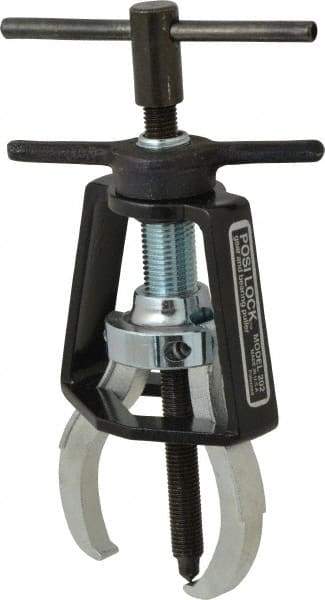 Posi Lock Puller - Steel 2-Jaw Miniature Bearing Puller - 2-1/4" Reach, For Bearings, Gears & Pulleys - USA Tool & Supply