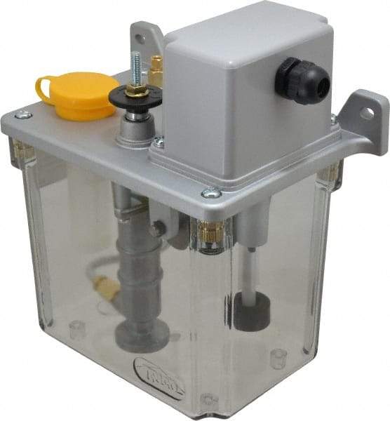 Trico - 2 L Reservoir Capacity, 3 - 6 cm Output per Cycle, 36-72 cm Output per Hour, Electric Central Lubrication System - 5 Min Interval Between Cycles, 130mm Wide x 225mm High, 110 Volts, Oil, 5/16-24 Outlet Thread - USA Tool & Supply
