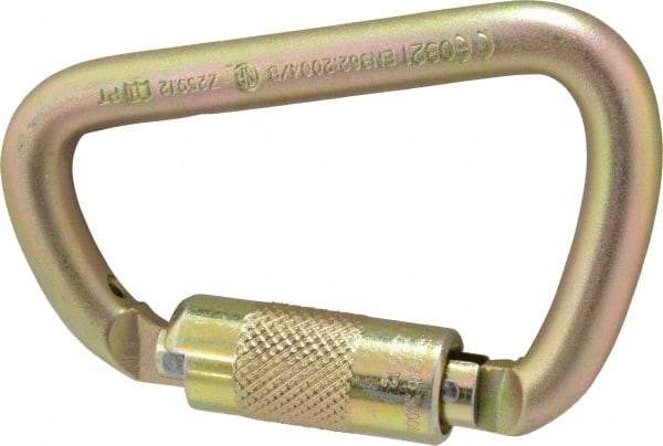 Gemtor - 10,000 Lb. Capacity Locking Carabiner - 1 Inch, Autolocking Gate, Steel - USA Tool & Supply