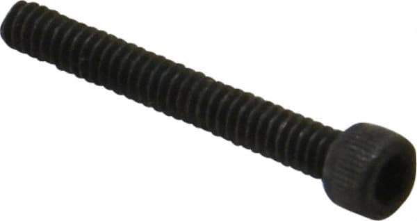 Value Collection - #4-40 UNC Hex Socket Drive, Socket Cap Screw - Alloy Steel, Black Oxide Finish, Fully Threaded, 7/8" Length Under Head - USA Tool & Supply