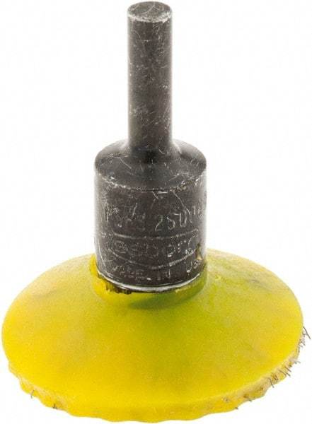 Osborn - 1-3/4" Brush Diam, Encapsulated, Flared End Brush - 1/4" Diam Shank, 25,000 Max RPM - USA Tool & Supply