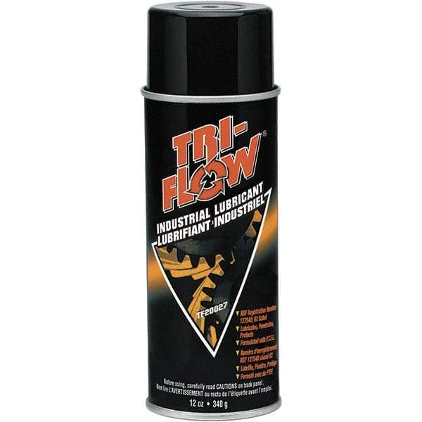 Tri-Flow - 16 oz (12oz Net Fill) Aerosol with PTFE Penetrant/Lubricant - Brown, -60°F to 475°F - USA Tool & Supply