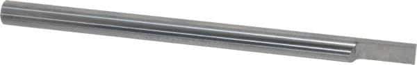 Accupro - 1/4 Inch Diameter, 4 Inch Overall Length, 3/8 Inch Split Length, Solid Carbide, Squared Split End Carbide Blank - Single End - USA Tool & Supply