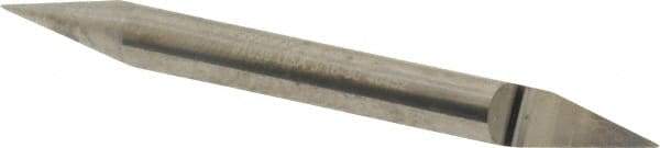 Accupro - 3/16 Inch Diameter, 2 Inch Overall Length, 3/8 Inch Split Length, Solid Carbide, Conical Point Split End Carbide Blank - Single End, 30° Point - USA Tool & Supply