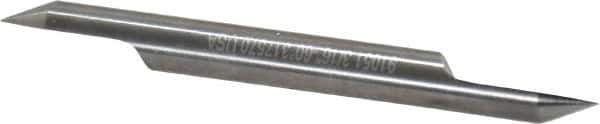 Accupro - 3/16 Inch Diameter, 2 Inch Overall Length, 3/8 Inch Split Length, Solid Carbide, Conical Point Split End Carbide Blank - Single End, 60° Point - USA Tool & Supply