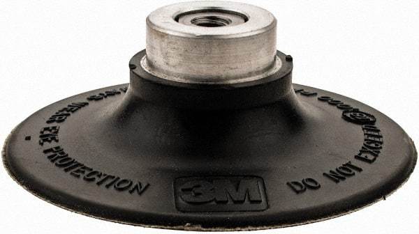 3M - 3" Diam Quick-Change Type R Disc Backing Pad - Medium Density, 18,000 RPM, Roloc TR Compatible - USA Tool & Supply