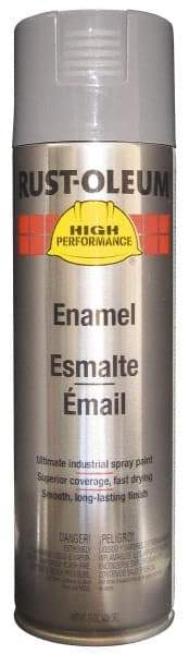 Rust-Oleum - Dark Machinery Gray, 15 oz Net Fill, Gloss, Enamel Spray Paint - 14 Sq Ft per Can, 15 oz Container, Use on Rust Proof Paint - USA Tool & Supply