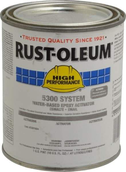 Rust-Oleum - 1 Pt Finish Coat Activator - 200 to 350 Sq Ft/Gal Coverage, <250 g/L VOC Content - USA Tool & Supply