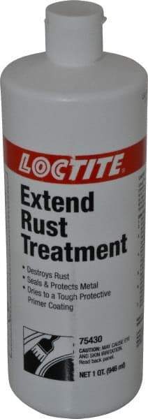 Loctite - 1 Qt Rust Treatment - 15 min Tack Free Dry Time, 30 min Recoat Dry Time, 24 hr Full Dry Time - USA Tool & Supply