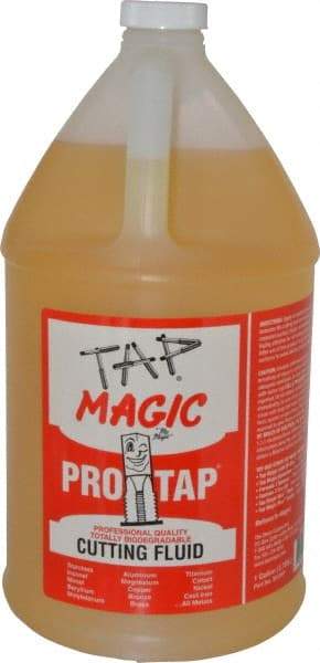 Tap Magic - Tap Magic ProTap, 1 Gal Bottle Cutting & Tapping Fluid - Semisynthetic, For Boring, Broaching, Drilling, Engraving, Facing, Milling, Reaming, Sawing, Threading, Turning - USA Tool & Supply