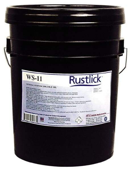 Rustlick - Rustlick WS-11, 5 Gal Pail Grinding Fluid - Water Soluble, For Machining - USA Tool & Supply