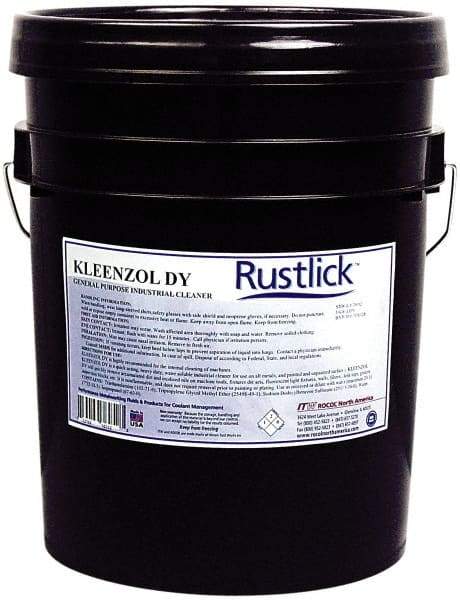 Rustlick - 5 Gal Pail Cleaner - Ferrous Metals, Nonferrous Metals, Sump and General Shop Cleaner - USA Tool & Supply