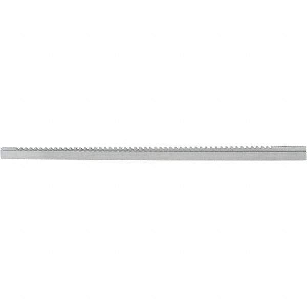 Dumont Minute Man - 1/4" Keyway Width, Style C, One-Pass Keyway Broach - Bright Finish, 3/8" Broach Body Width, 19/64" to 2" LOC, 17" OAL, 2,560 Lbs Pressure for Max LOC - USA Tool & Supply