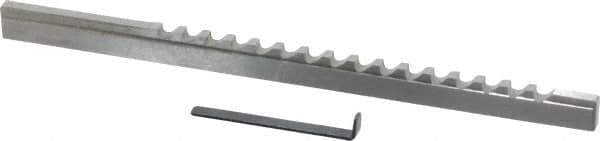 Value Collection - 5/32" Keyway Width, Style B, Keyway Broach - High Speed Steel, Bright Finish, 3/16" Broach Body Width, 19/64" to 1-11/16" LOC, 6-3/4" OAL - USA Tool & Supply