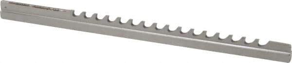 Dumont Minute Man - 3/32" Keyway Width, Style B, Keyway Broach - High Speed Steel, Bright Finish, 3/16" Broach Body Width, 19/64" to 1-11/16" LOC, 6-3/4" OAL, 930 Lbs Pressure for Max LOC - USA Tool & Supply