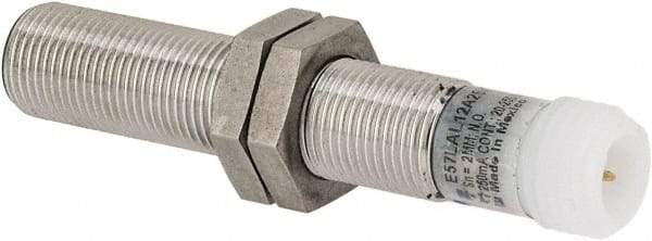 Eaton Cutler-Hammer - NPN, 2mm Detection, Cylinder Shielded, Inductive Proximity Sensor - 2 Wires, IP67, 20 to 250 VAC, M12x1 Thread, 2.46 Inch Long - USA Tool & Supply