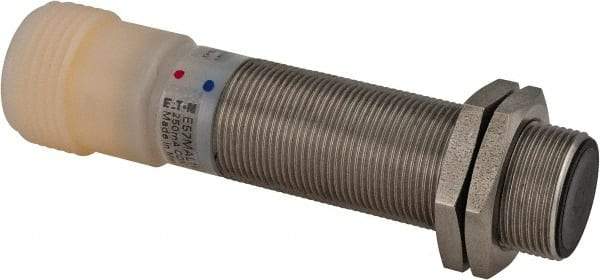 Eaton Cutler-Hammer - NPN, 5mm Detection, Cylinder Shielded, Inductive Proximity Sensor - 2 Wires, IP67, 20 to 250 VAC, M18x1 Thread, 2.54 Inch Long - USA Tool & Supply