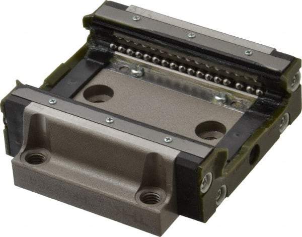 THK - 73mm L x 80mm W x 24mm H, 11.5mm Transverse Hole Spcg, 70mm Lateral Hole Spcg, 4 Way HRW Block - 19mm Overhang, 11.5 Kn Dynamic Capacity, M6x5.3 Hole, 20.4 kn Static Load Rating, 27" High Assembly - USA Tool & Supply