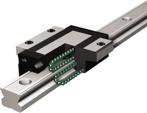 THK - 96.8mm L x 90mm W x 32.5mm H, 40mm Transverse Hole Spcg, 72mm Lateral Hole Spcg, Horizontal Mount Radial SR Block - 31mm Overhang, 30 Kn Dynamic Capacity, 9mm Hole, 56.8 kn Static Load Rating, 42" High Assembly - USA Tool & Supply