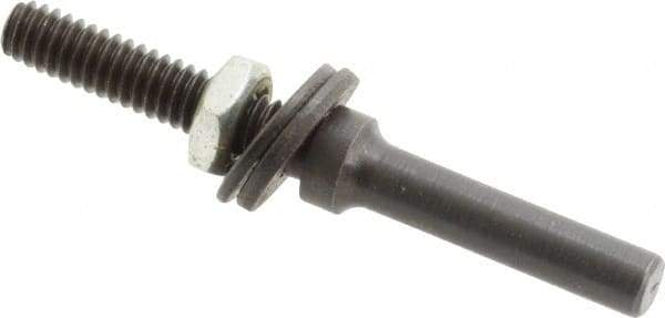 Value Collection - 1/4" Shank Abrasive Point Mandrel - 2-1/2" Length, 1/4" Hole Compatibility, for Small Wheels - USA Tool & Supply