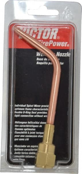 Victor - #1 Tip, 3/32 Inch Welding, All Gases, Welding Nozzle - USA Tool & Supply