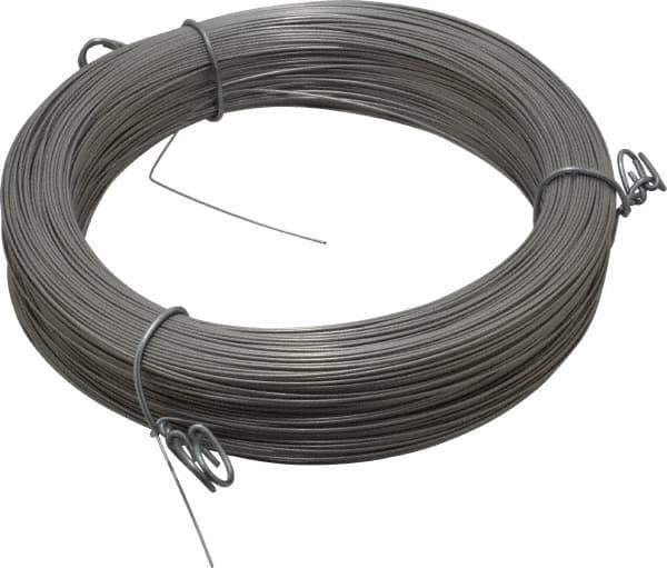 Made in USA - 11 Gage, 0.026 Inch Diameter x 560 Ft. Long, 302/304 Music Wire Coil - ASTM A580, 1 Lb. Shipping Weight - USA Tool & Supply
