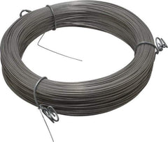 Made in USA - 11 Gage, 0.026 Inch Diameter x 560 Ft. Long, 302/304 Music Wire Coil - ASTM A580, 1 Lb. Shipping Weight - USA Tool & Supply
