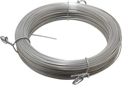 Made in USA - 18 Gage, 0.041 Inch Diameter x 223 Ft. Long, 302/304 Music Wire Coil - ASTM A580, 1 Lb. Shipping Weight - USA Tool & Supply