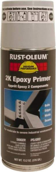 Rust-Oleum - 13.2 oz Primer Gray Spray Paint - 8 to 12 Sq Ft Coverage, Quick Drying - USA Tool & Supply