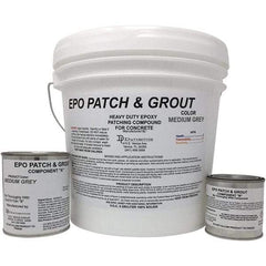 Made in USA - 2 Gal Concrete Repair/Resurfacing - Medium Gray, 25 Sq Ft Coverage, Epoxy Resin - USA Tool & Supply