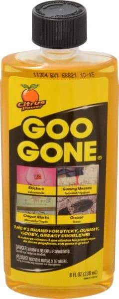 Value Collection - 8 oz Bottle Adhesive Remover - Removes Crayon, Grease, Gum, Stickers, Tape & Tar - USA Tool & Supply