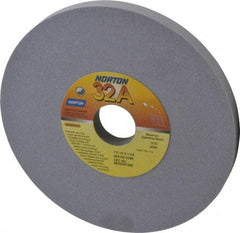 Norton - 7" Diam x 1-1/4" Hole x 1/2" Thick, J Hardness, 100 Grit Surface Grinding Wheel - Aluminum Oxide, Type 1, Fine Grade, 3,600 Max RPM, Vitrified Bond, No Recess - USA Tool & Supply