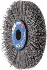 Osborn - 8" OD, 1-1/4" Arbor Hole, Crimped Nylon Wheel Brush - 1" Face Width, 2-1/4" Trim Length, 0.04" Filament Diam, 3,600 RPM - USA Tool & Supply